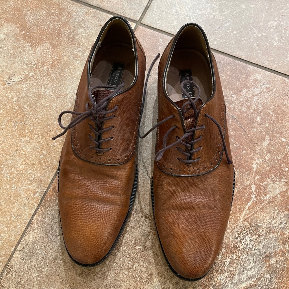 Men's Brown Leather Dress Shoes